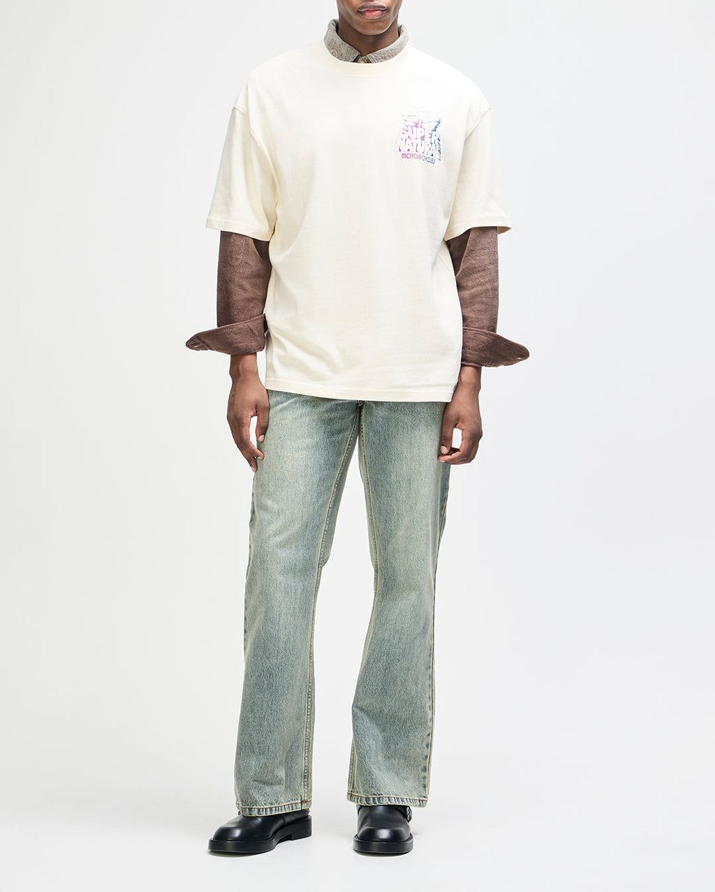 Temple Torque Os Tee - Dirty White - Deus Ex Machina