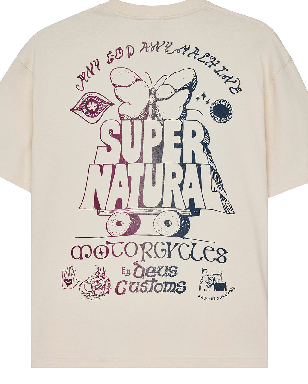 Temple Torque Os Tee - Dirty White - Deus Ex Machina