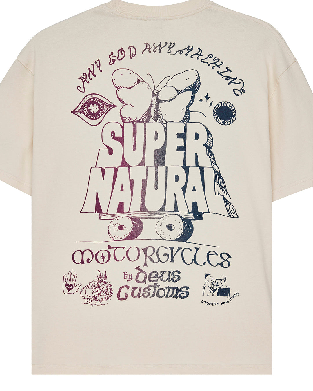 Temple Torque Os Tee - Dirty White - Deus Ex Machina