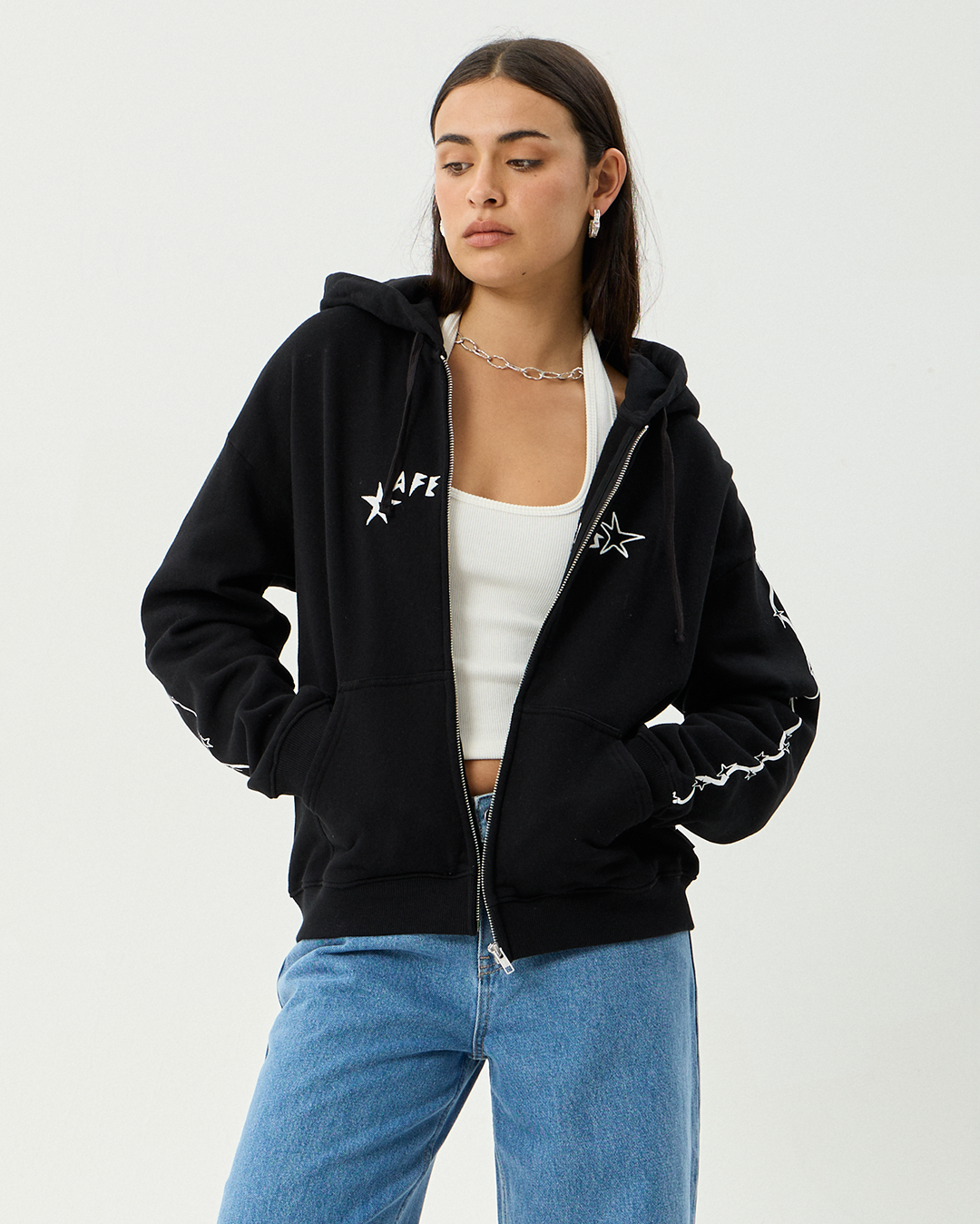 Terra - Recycled Zip Hood - Black - Afends