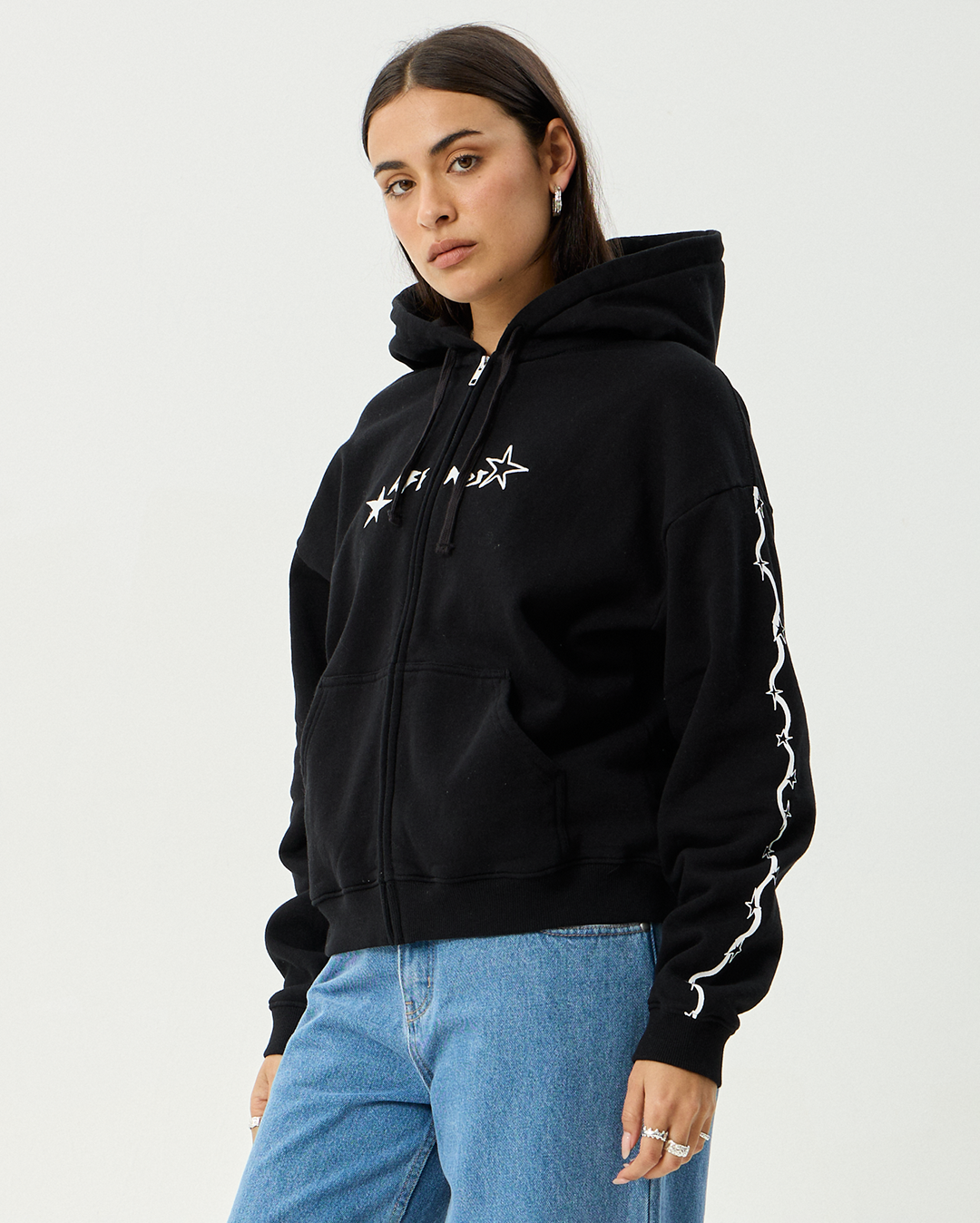Terra - Recycled Zip Hood - Black - Afends