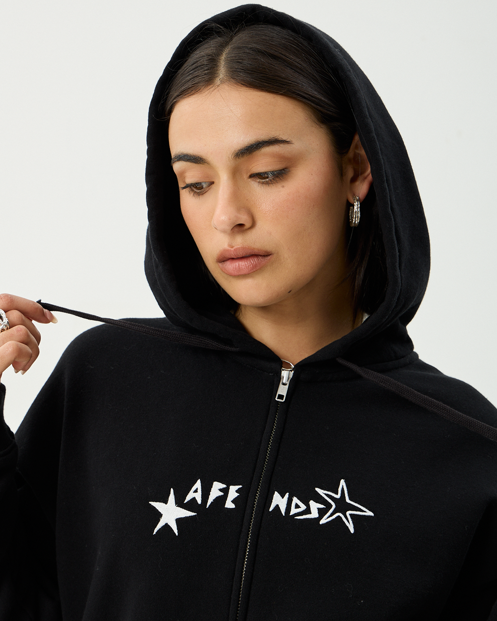 Terra - Recycled Zip Hood - Black - Afends
