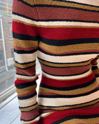 Textured Knit Mini Dress - Earth Stripe - Zulu and Zephyr