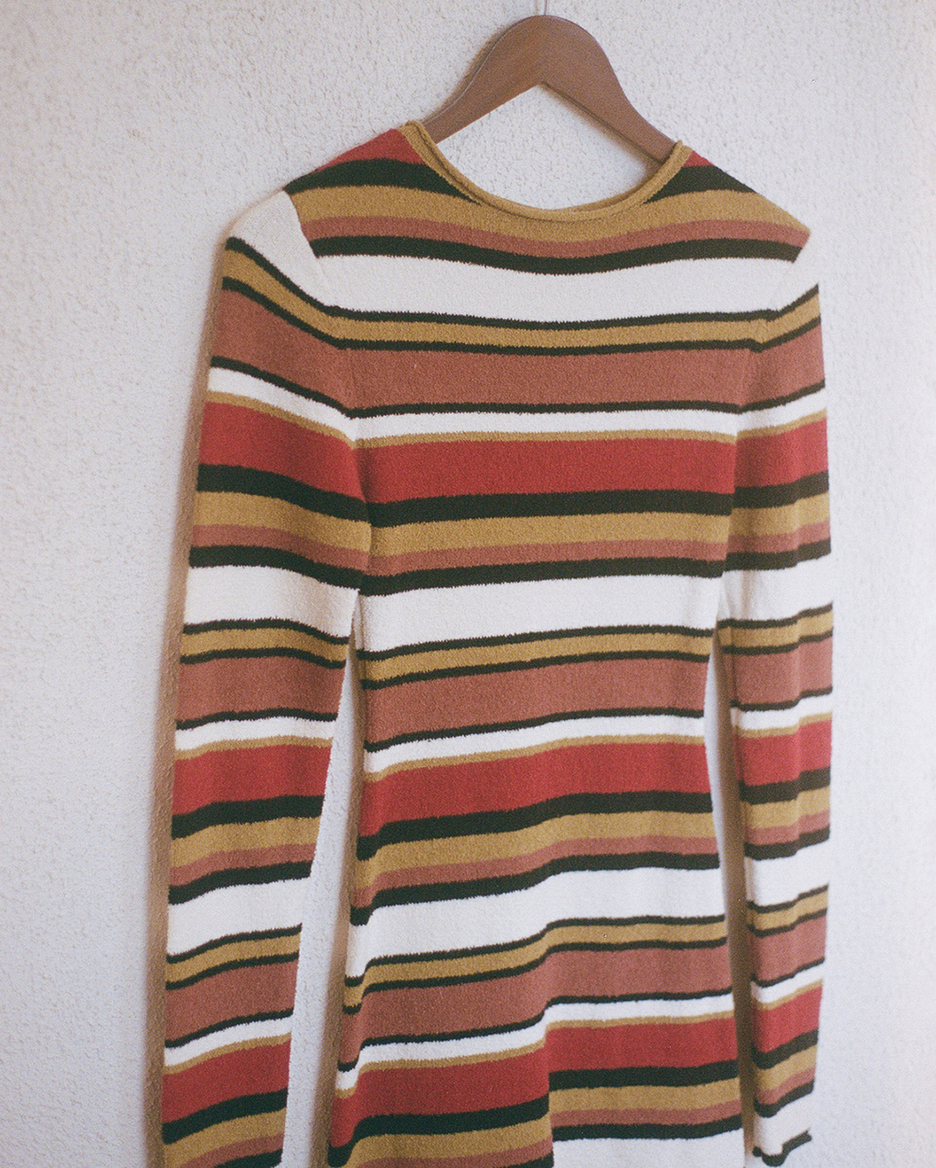 Textured Knit Mini Dress - Earth Stripe - Zulu and Zephyr