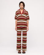 Textured Knit Shirt - Earth Stripe - Zulu and Zephyr