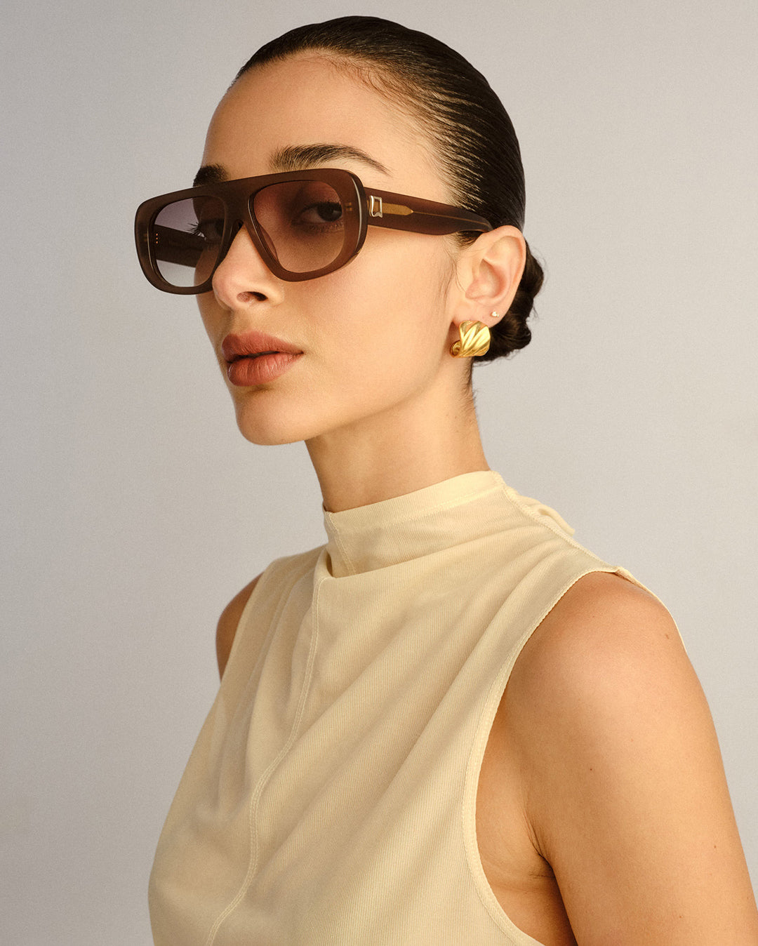 The Dionne Sunglasses - Mushroom - Luv Lou