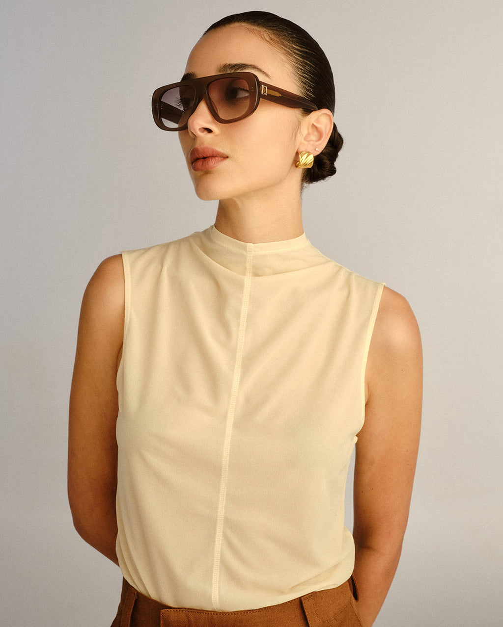 The Dionne Sunglasses - Mushroom - Luv Lou
