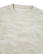 Camouflage Jacquard Knit Crew - Natural - thisisneverthat