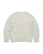 Camouflage Jacquard Knit Crew - Natural - thisisneverthat