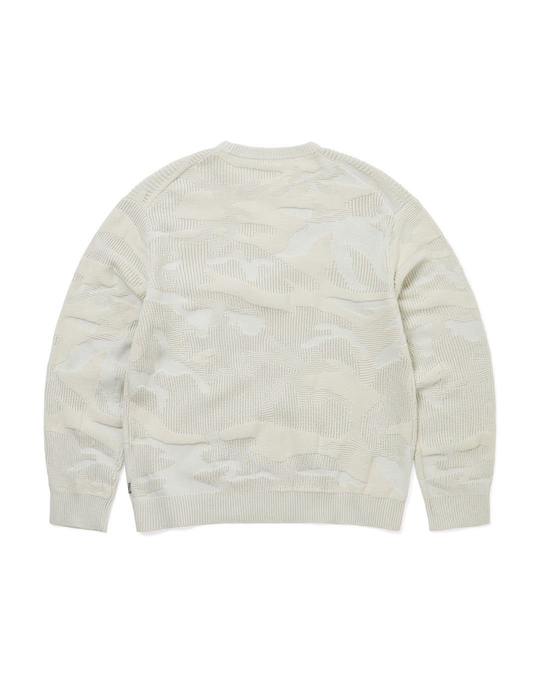Camouflage Jacquard Knit Crew - Natural - thisisneverthat