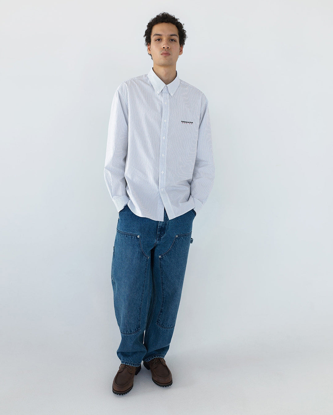 DSN Striped Shirt - White - thisisneverthat