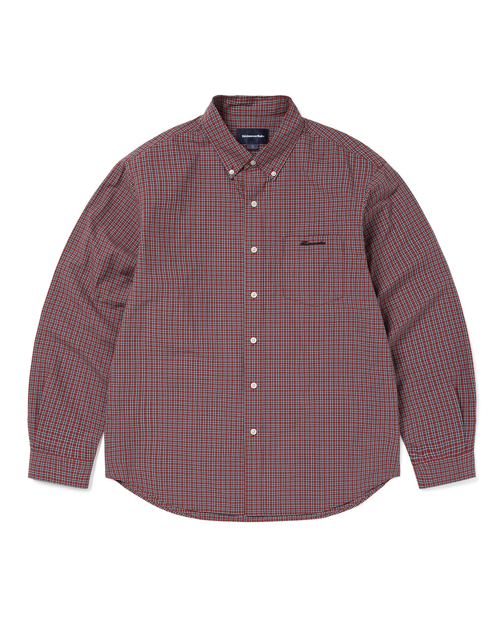 Lightweight Plaid Shirt - Red - thisisneverthat