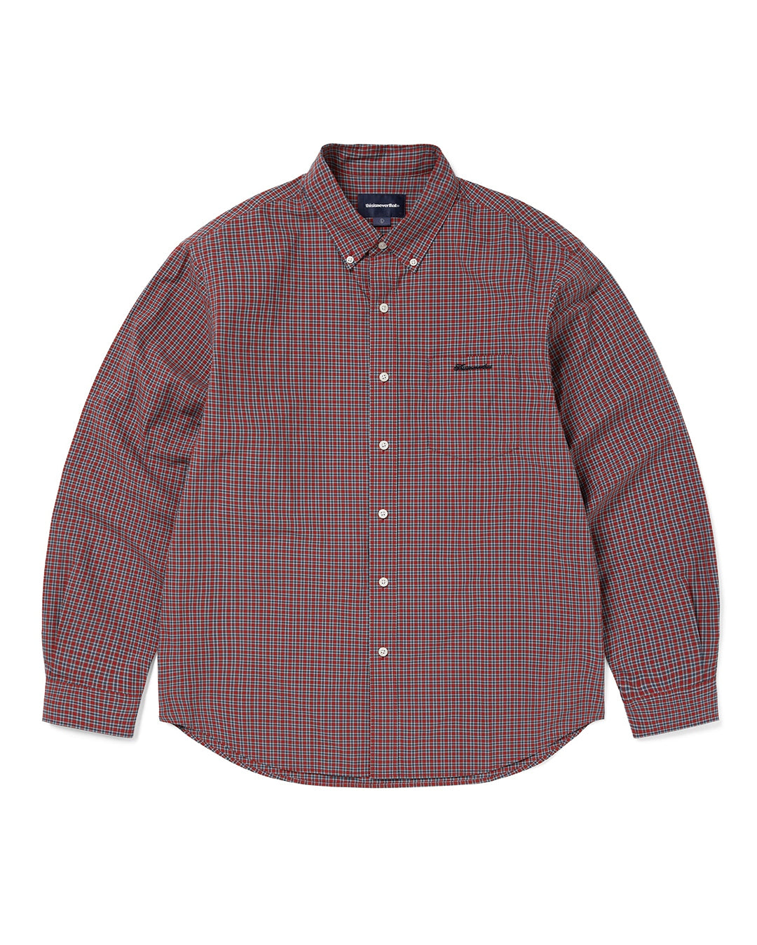 Lightweight Plaid Shirt - Red - thisisneverthat