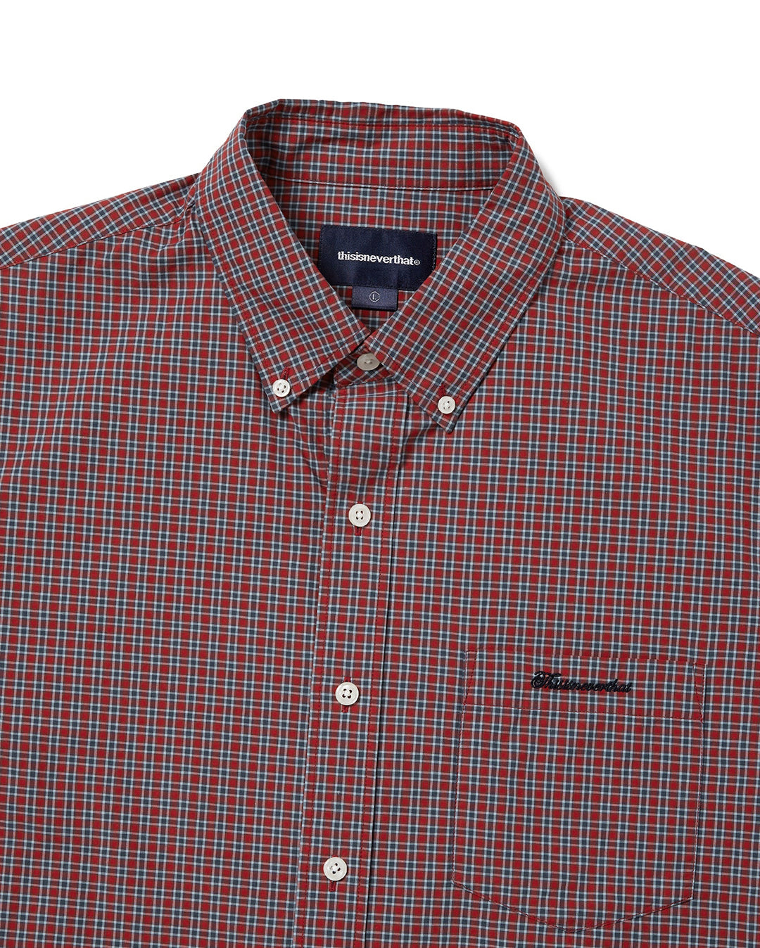Lightweight Plaid Shirt - Red - thisisneverthat