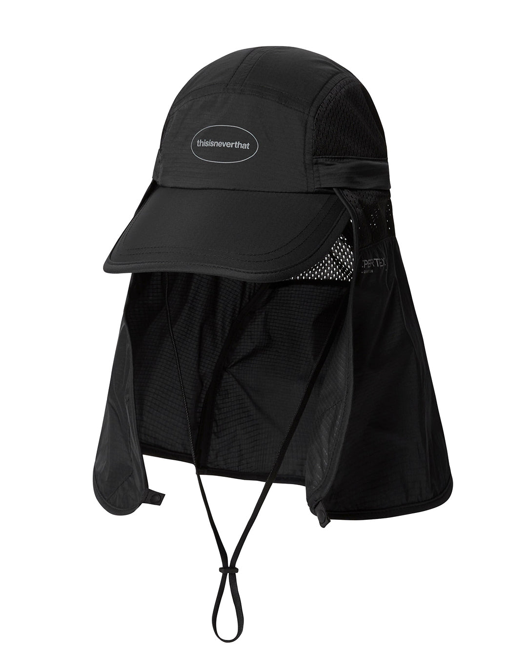 Pertex Long Bill Sun Sport Cap - Black - thisisneverthat