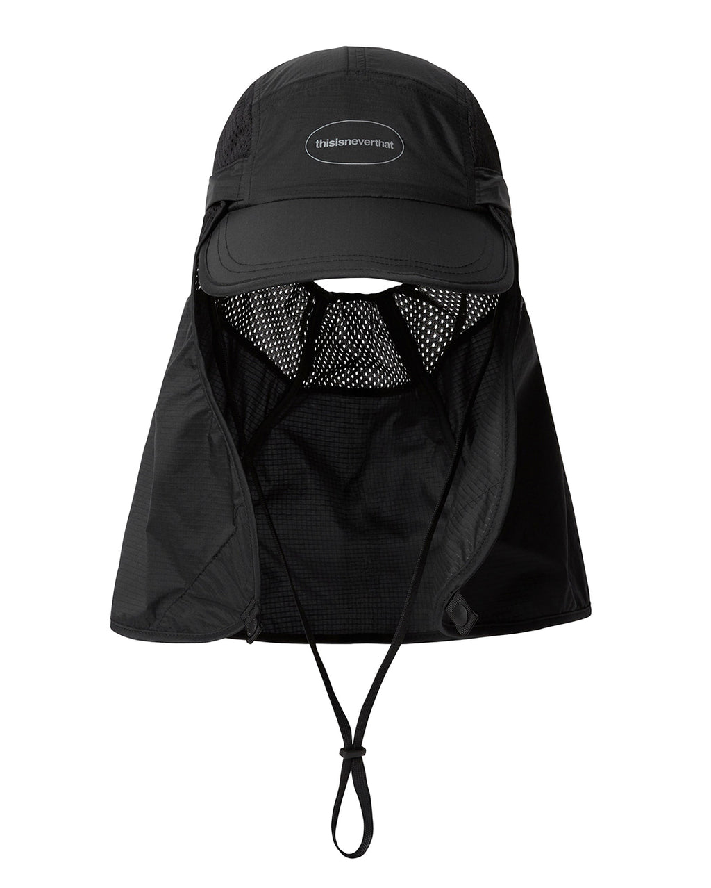 Pertex Long Bill Sun Sport Cap - Black - thisisneverthat