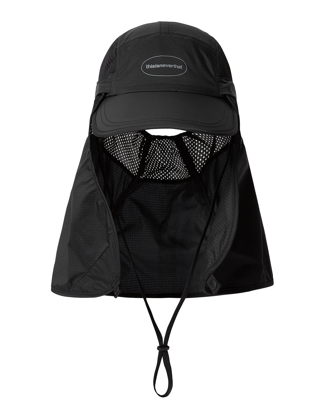 Pertex Long Bill Sun Sport Cap - Black - thisisneverthat