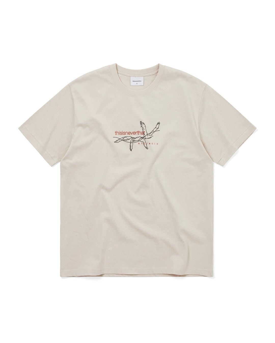 Stitched Birds Tee - Beige - thisisneverthat