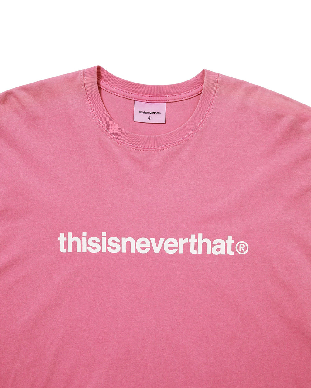 T-Logo Long Sleeve Tee - Taffy - thisisneverthat