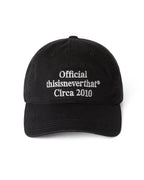 Times Cap - Black - thisisneverthat
