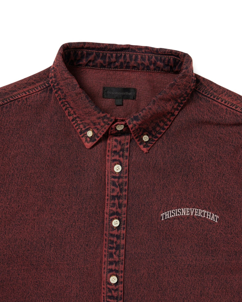 Washed Denim Shirt - Red - thisisneverthat