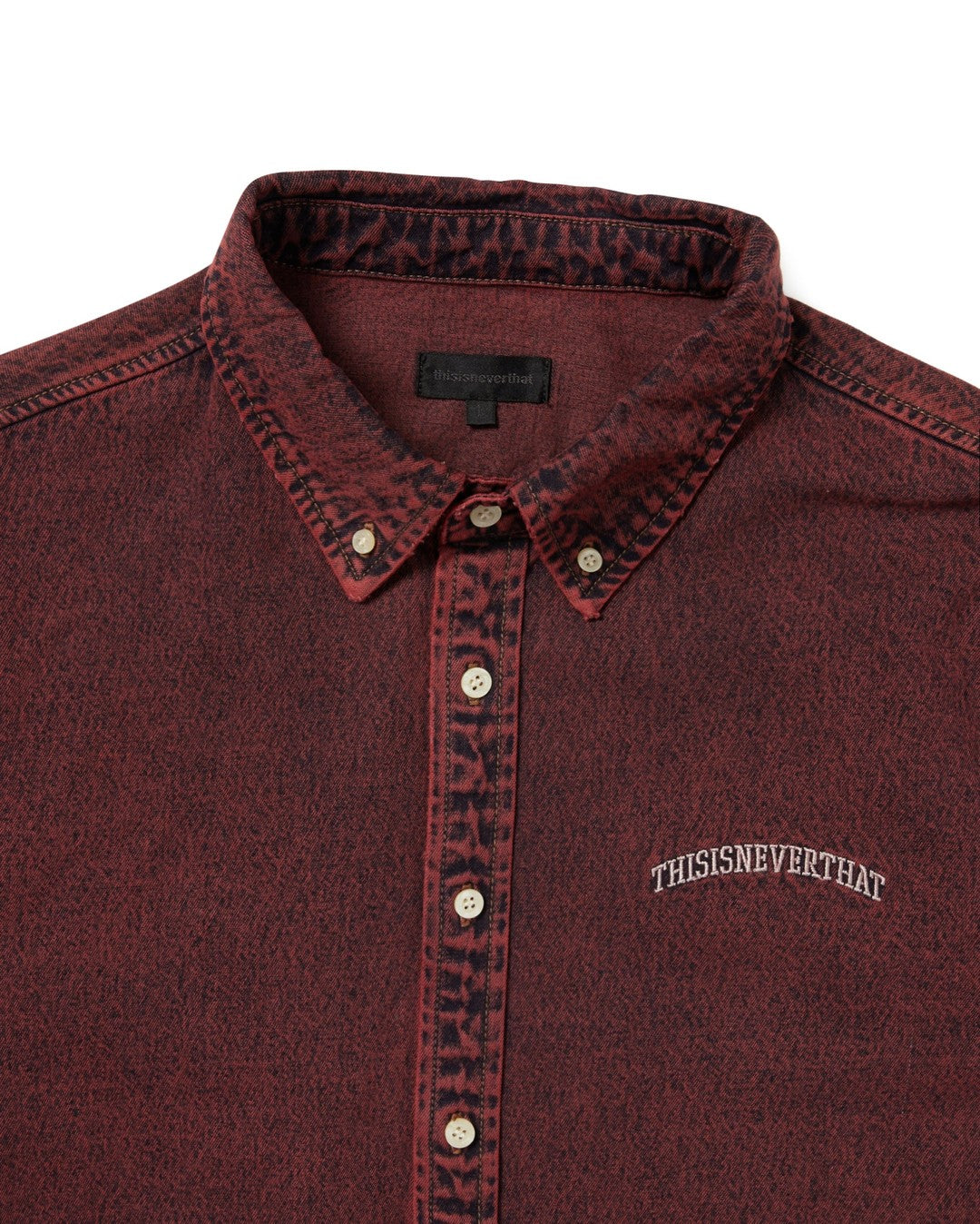 Washed Denim Shirt - Red - thisisneverthat