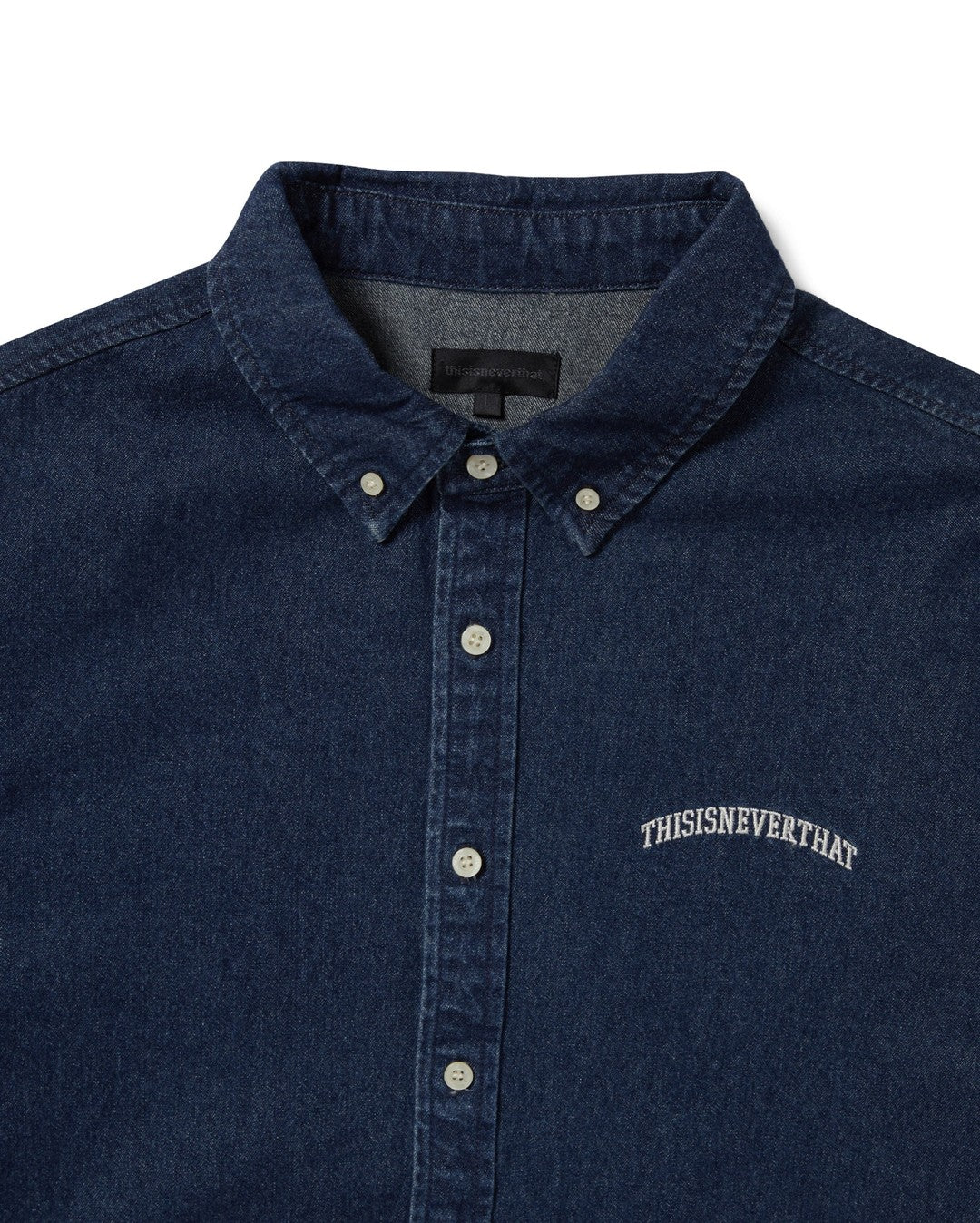 Washed Denim Shirt - Washed Indigo - thisisneverthat