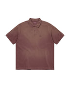 Washed Polo Shirt - Burgundy - thisisneverthat