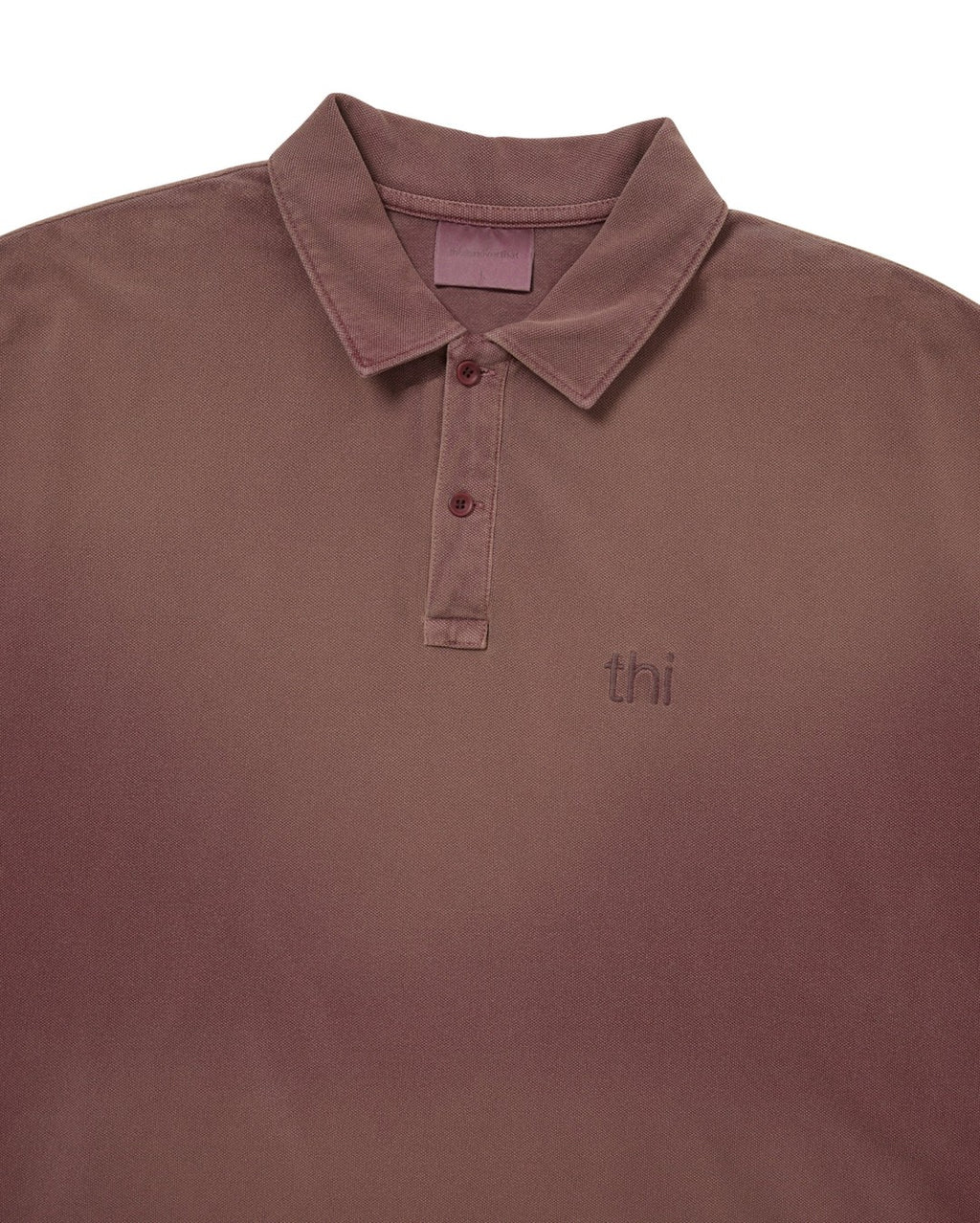 Washed Polo Shirt - Burgundy - thisisneverthat