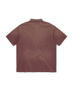 Washed Polo Shirt - Burgundy - thisisneverthat