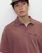 Washed Polo Shirt - Burgundy - thisisneverthat