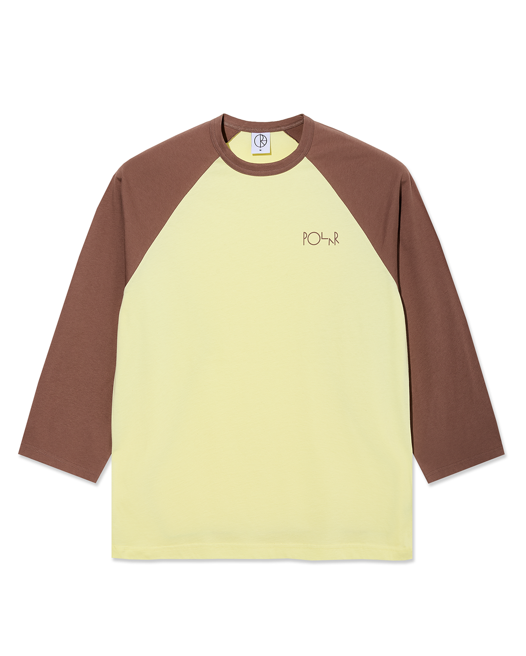 Three Quarter Sleeve Tee - Cinnamon/Light Yellow 1