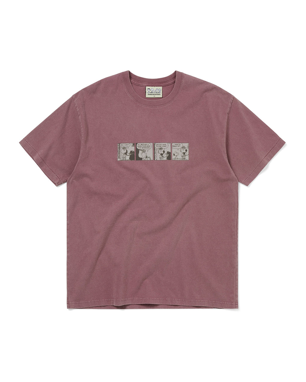 TNT Peanuts Comic Strip Tee - Fuchsia - thisisneverthat