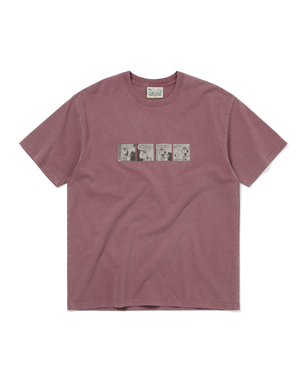 TNT Peanuts Comic Strip Tee - Fuchsia - thisisneverthat