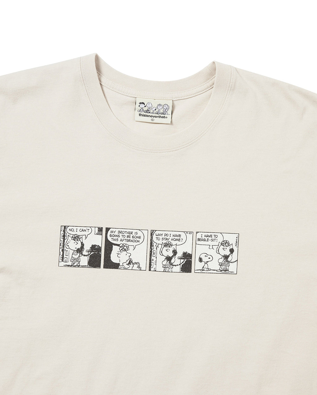 TNT Peanuts Comic Strip Tee - Natural - thisisneverthat