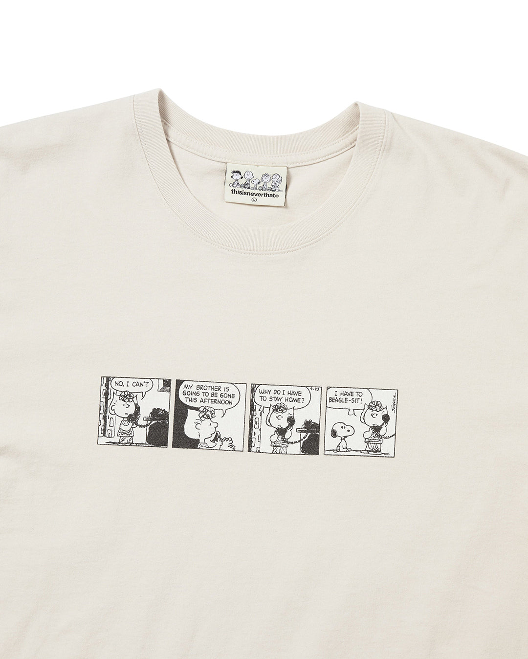 TNT Peanuts Comic Strip Tee - Natural - thisisneverthat