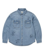 TNT Peanuts Denim Shirt - Blue - thisisneverthat