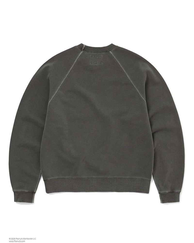 TNT Peanuts Faded Crewneck - Charcoal - thisisneverthat