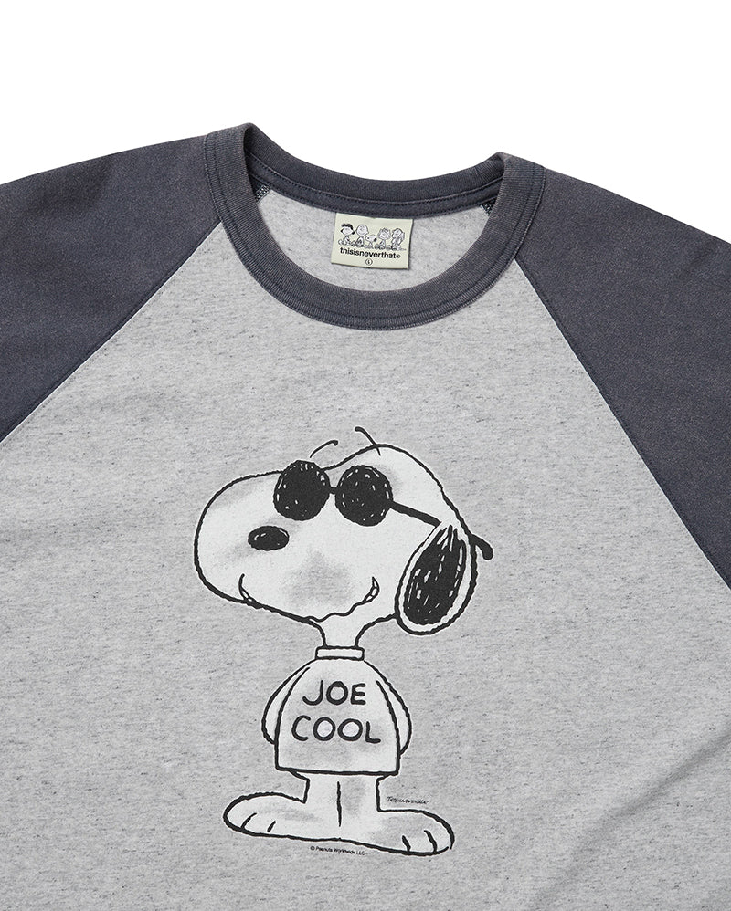 TNT Peanuts Raglan Tee - Heather Grey - thisisneverthat