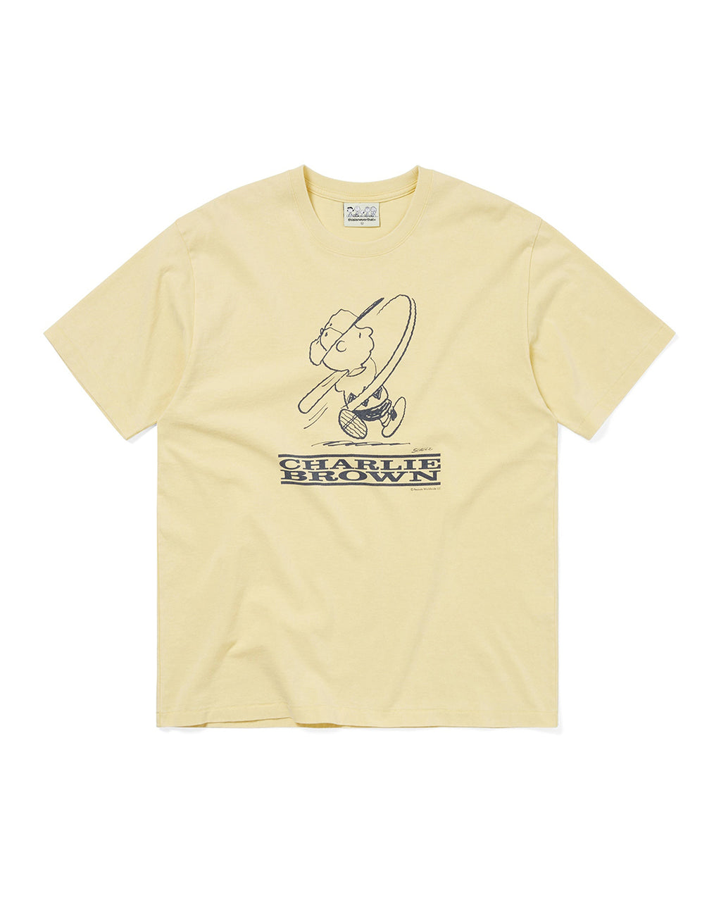 TNT Peanuts Tee - Faded Yellow - thisisneverthat