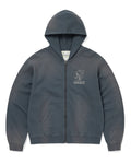 TNT Peanuts Zip Up Hoodie - Faded Navy - thisisneverthat