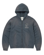 TNT Peanuts Zip Up Hoodie - Faded Navy - thisisneverthat