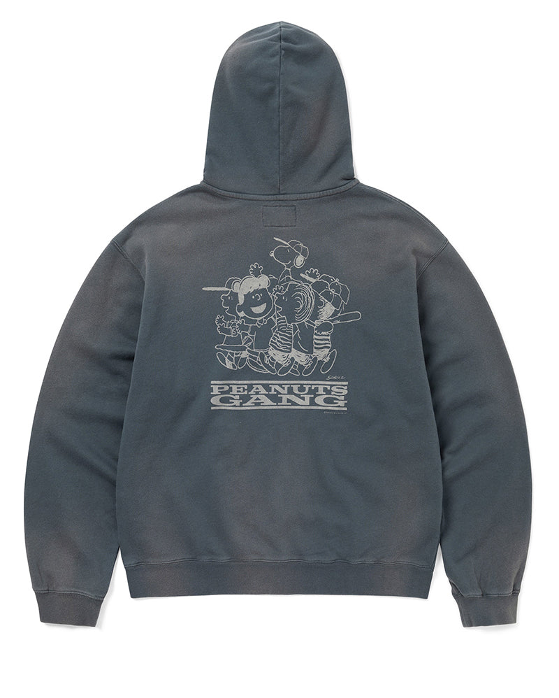 TNT Peanuts Zip Up Hoodie - Faded Navy - thisisneverthat