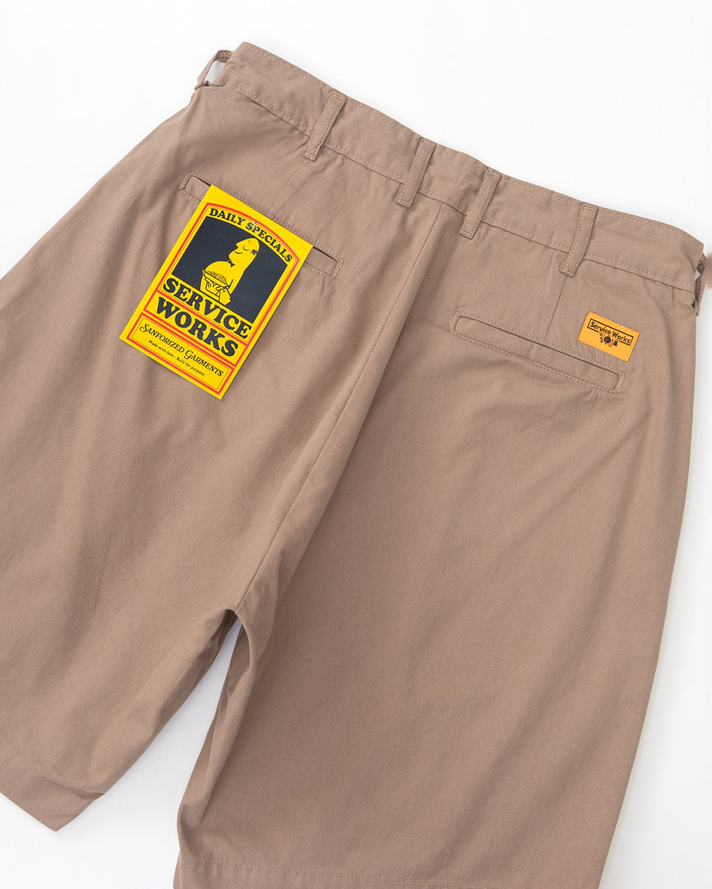 Twill Part Timer Shorts - Mushroom - Service Works