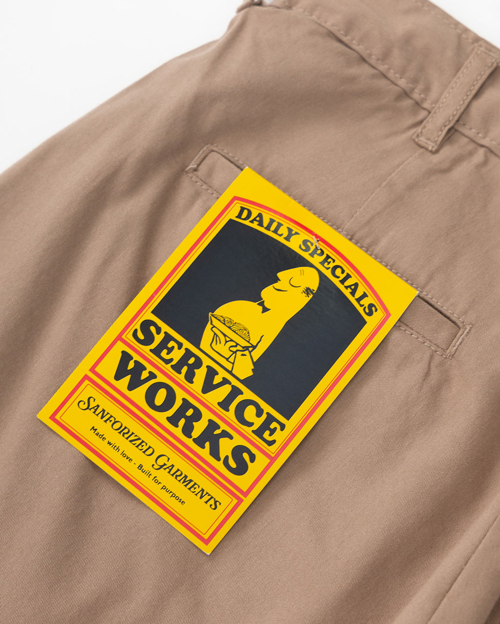 Twill Part Timer Shorts - Mushroom - Service Works