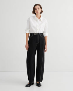 Twist Jeans - Black Denim - Kowtow