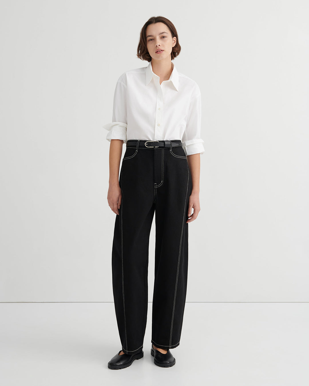 Twist Jeans - Black Denim - Kowtow