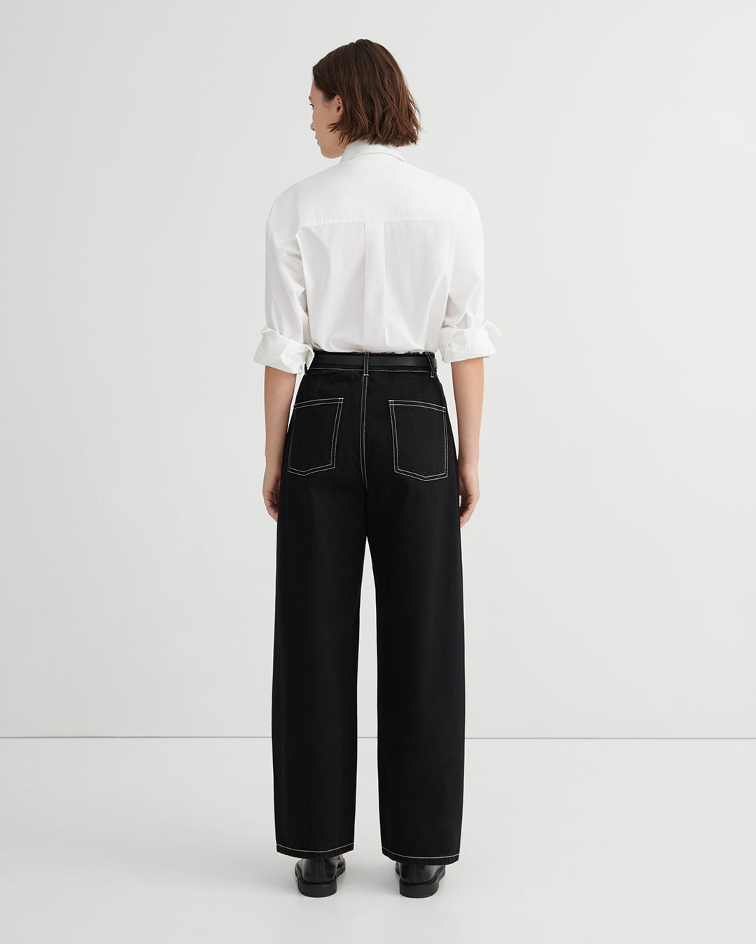 Twist Jeans - Black Denim - Kowtow