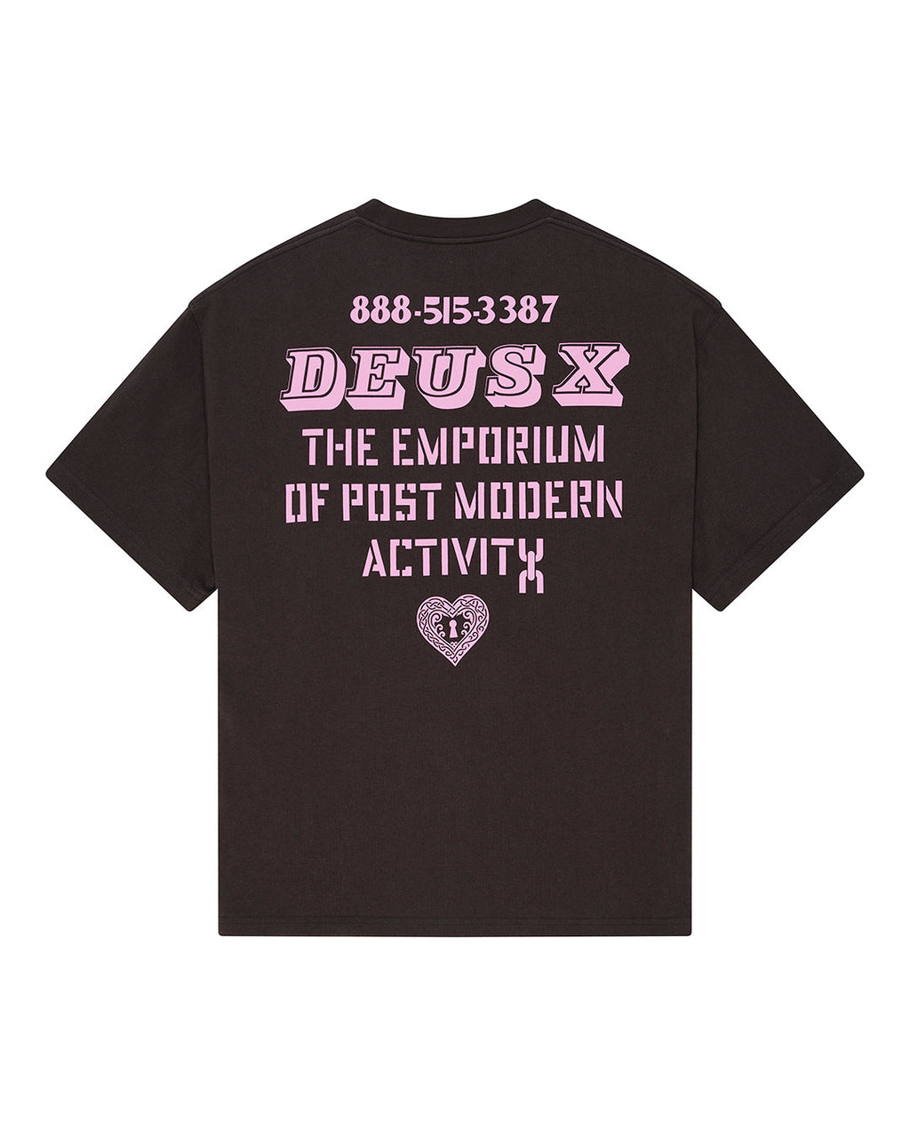 Upstairs Os Tee - Anthracite Grey - Deus Ex Machina