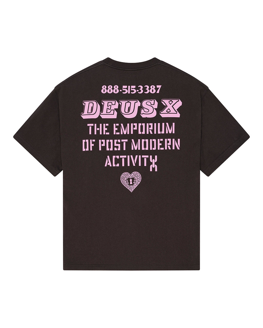 Upstairs Os Tee - Anthracite Grey - Deus Ex Machina